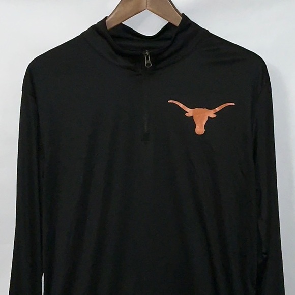 Fanatics Other - Fanatics, Longhorns,  L/S Quarter Zip Pullover, Men’s Large, Black & Orange